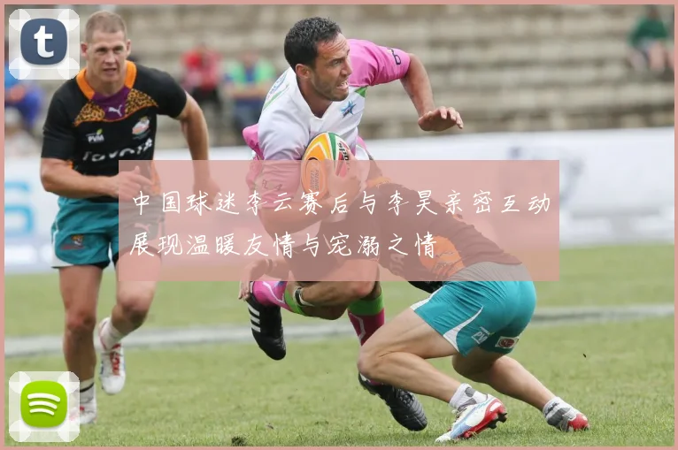 中国球迷李云赛后与李昊亲密互动展现温暖友情与宠溺之情
